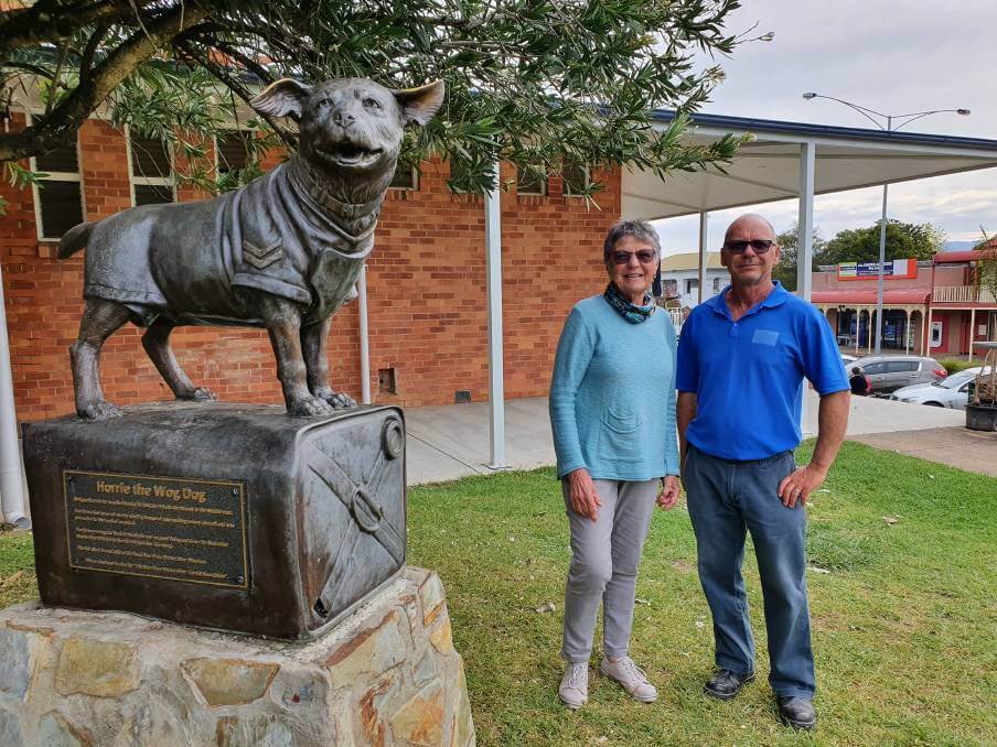 Corryong and District Memorial Hall committee secretary Ilma Clarke and Corryong RSL sub-branch secretary Greg Nankervis