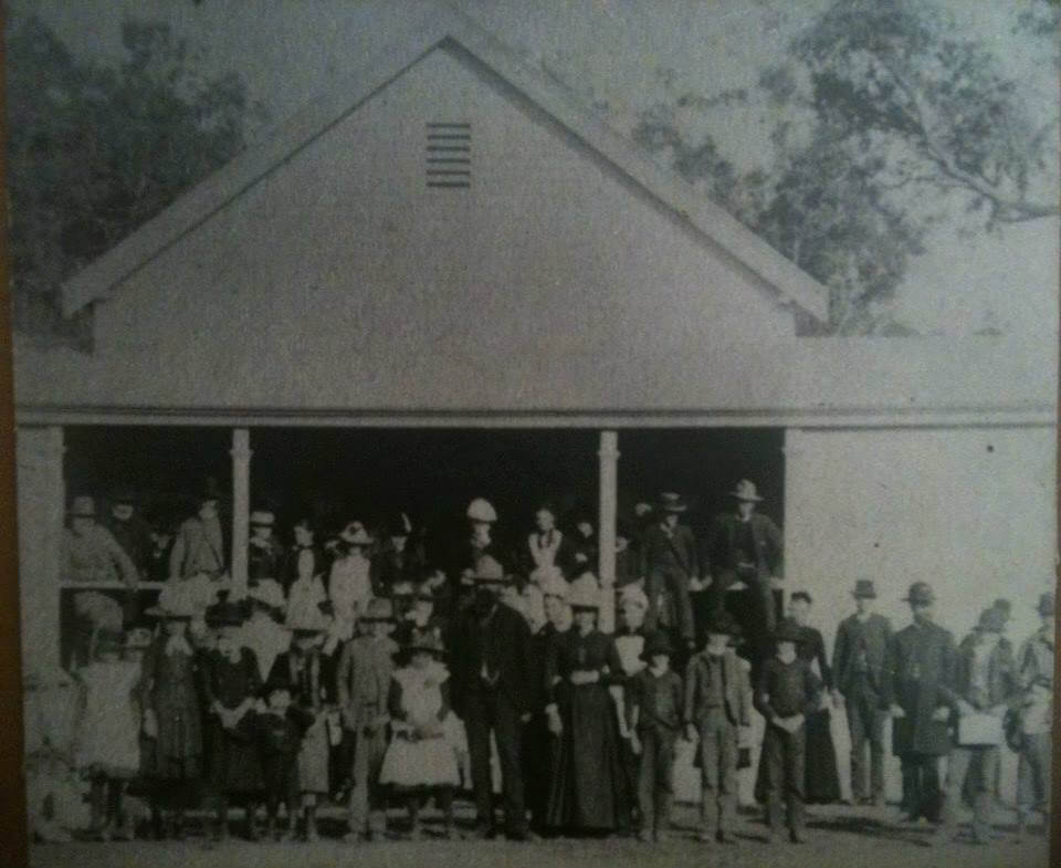 The original Corryong Hall in 1882